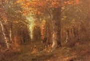 Gustave Courbet Forest in Autumn Sweden oil painting artist